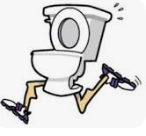 Image of a running toilet